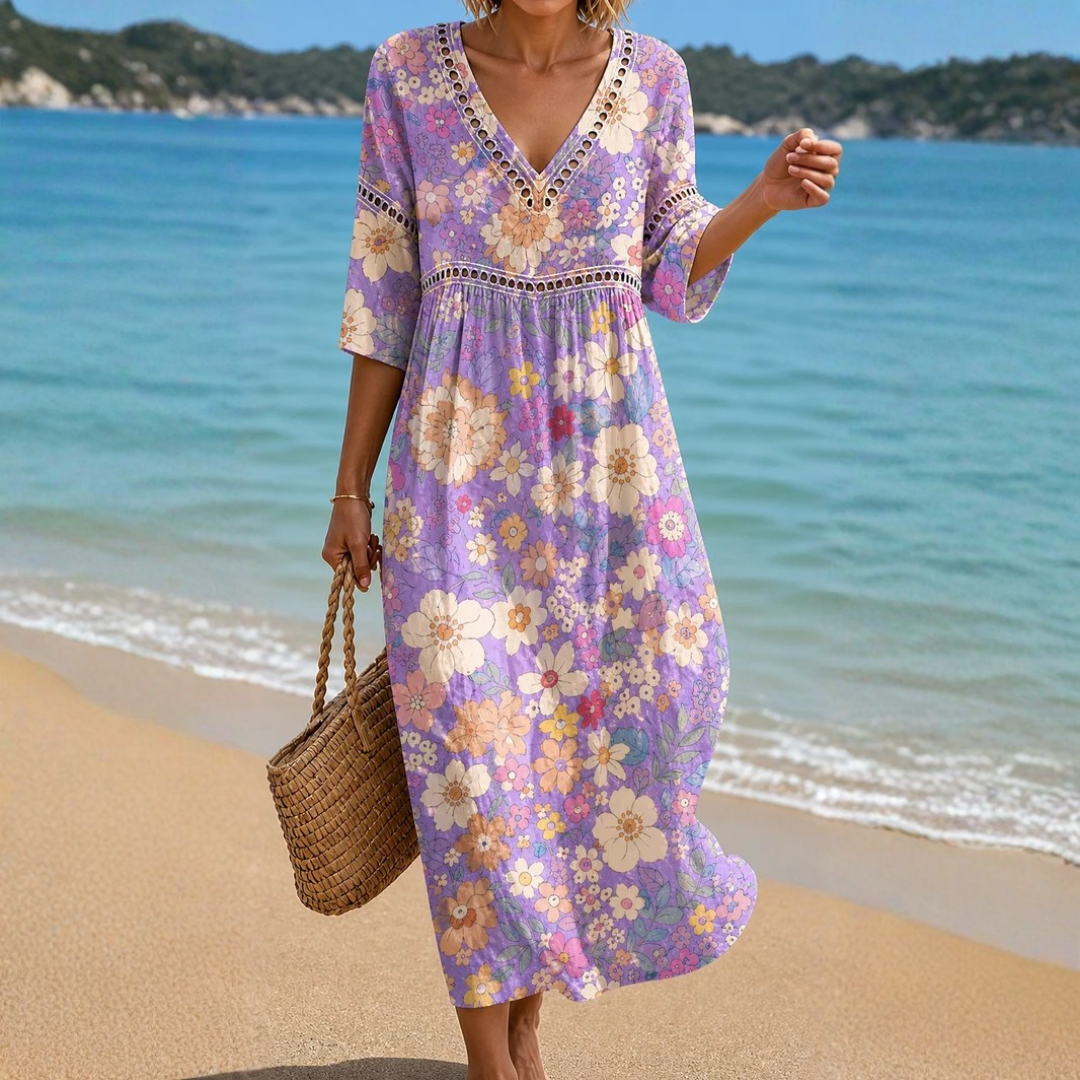 Calia - Charming Floral Midi Dress