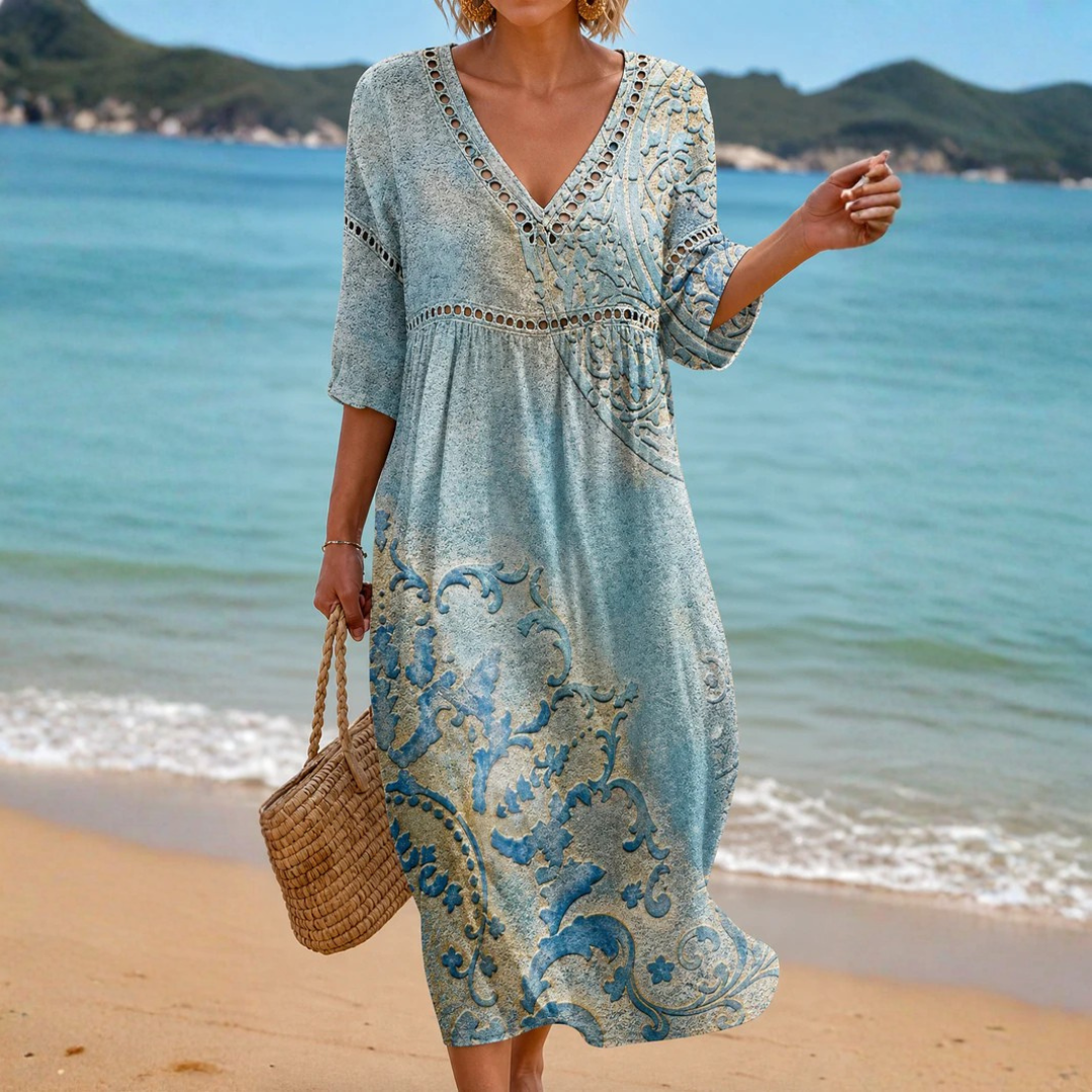 Eviana - Patterned Midi Dress
